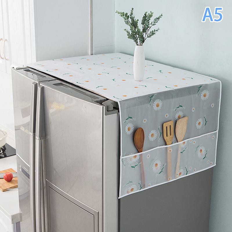 Cartoon Dust Proof Refrigerator Dust Cover Cloth Cabinet Fridge Dust Cover Multipurpose Home Textile Washing Machine Cover