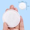 100/400pcs soft and breathable round cotton pad with double-sided texture is used for daily facial cleaning and makeup removal