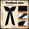 Black Velvet Door Hanging Ornament 115cm Oversized Tree Topper Bow  Christmas Party