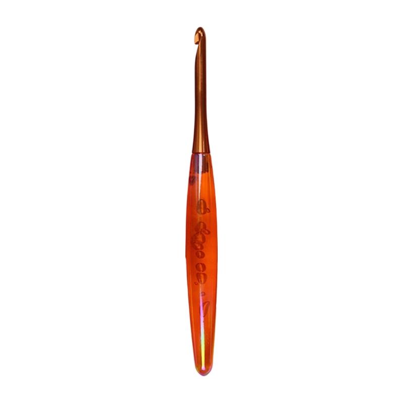 Ganchillo Ergonómico Profesional Mango Acrílico Ganchos de Ganchillo Herramienta para Manualidades con Hilo para Principiantes Tejer Tejer