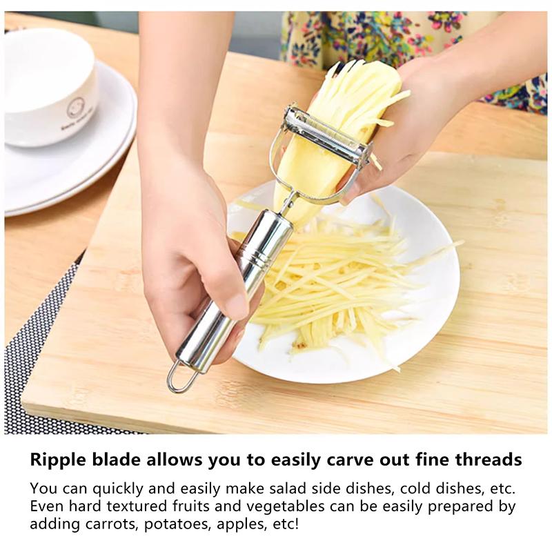 Stainless Steel Vegetable Fruit Peelers With Dual Sharp Blades And Rust Resistant Perfect For Home Kitchen Daily Food Prep