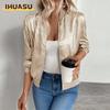 Jachete și Paltoane Casual Vintage pentru Femei, Culoare Uni, Imprimeu, Toamnă Iarnă, Mânecă Lungă