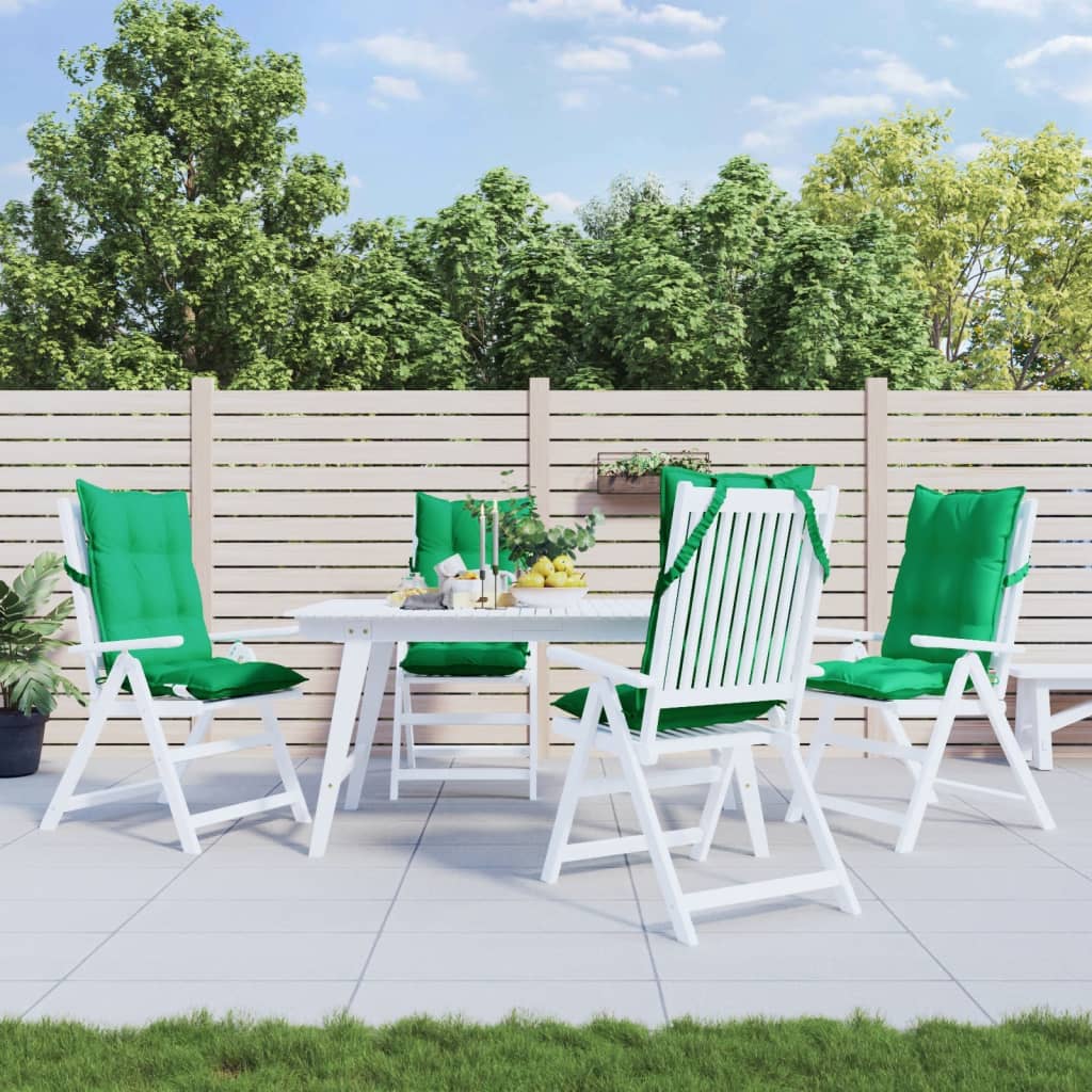 Hochlehner Seat Cushions 4 pcs Green Oxford Fabric