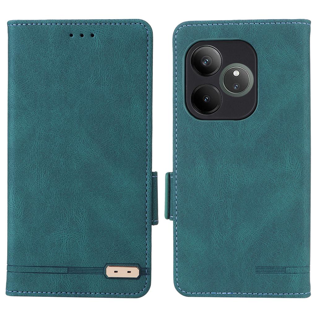 For Realme GT 6 5G/GT 6T 5G/GT Neo6 5G/GT Neo6 SE 5G Case Leather Wallet Hardware Decor Phone Cover