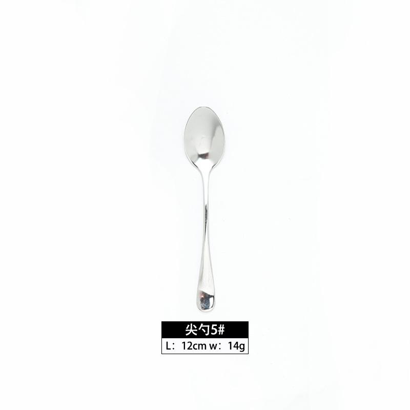 Stainless Steel Knife, Fork and Spoon Western Food Steak Knife Fruit Fork Steak Tableware Dessert Fork Jieyang