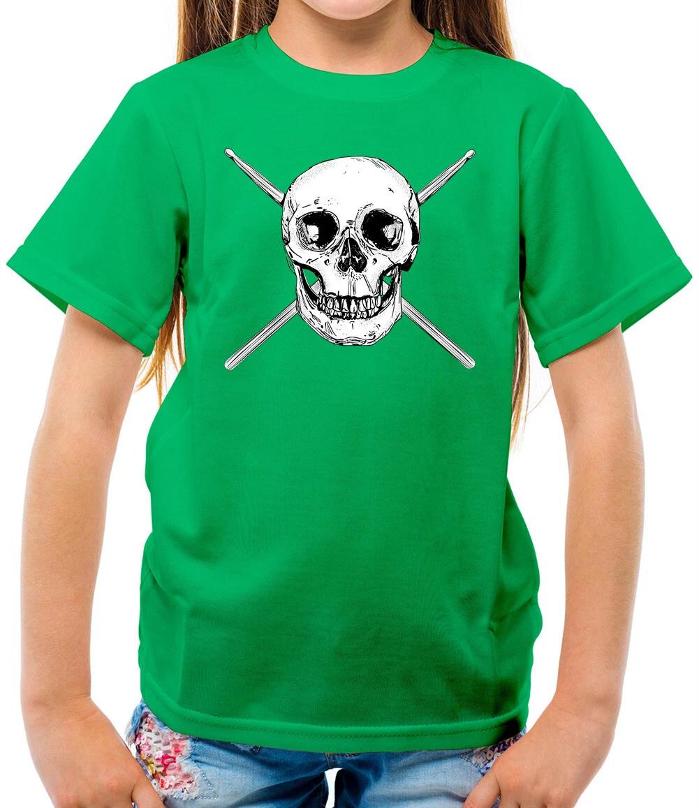 Drumsticks Skull - Kids T-Shirt - Drummer - Drums - Musician - Music - Musical 100