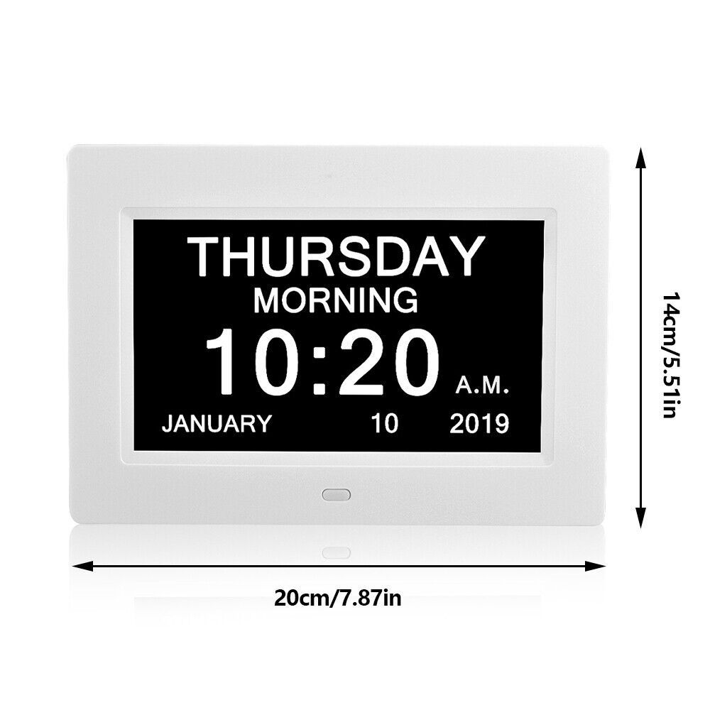Wall Decoration Desk Large Screen Display Digital Calendar Time Reminder Alarm Clock LED Clocks