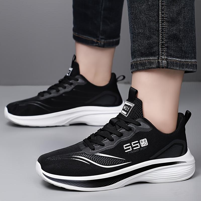 Men's Breathable Mesh Casual Sneakers Spring Summer Soft Anti-Skid Shock Absorption Sole Running Shoes