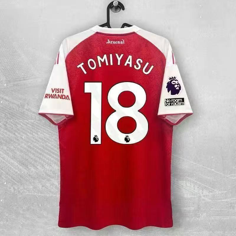 Arsenal Hazai Futballmez ''-'' Szurkolói Kiadás Egyedi Név Szám Rövid Ujjú Futball Szett Férfi Női