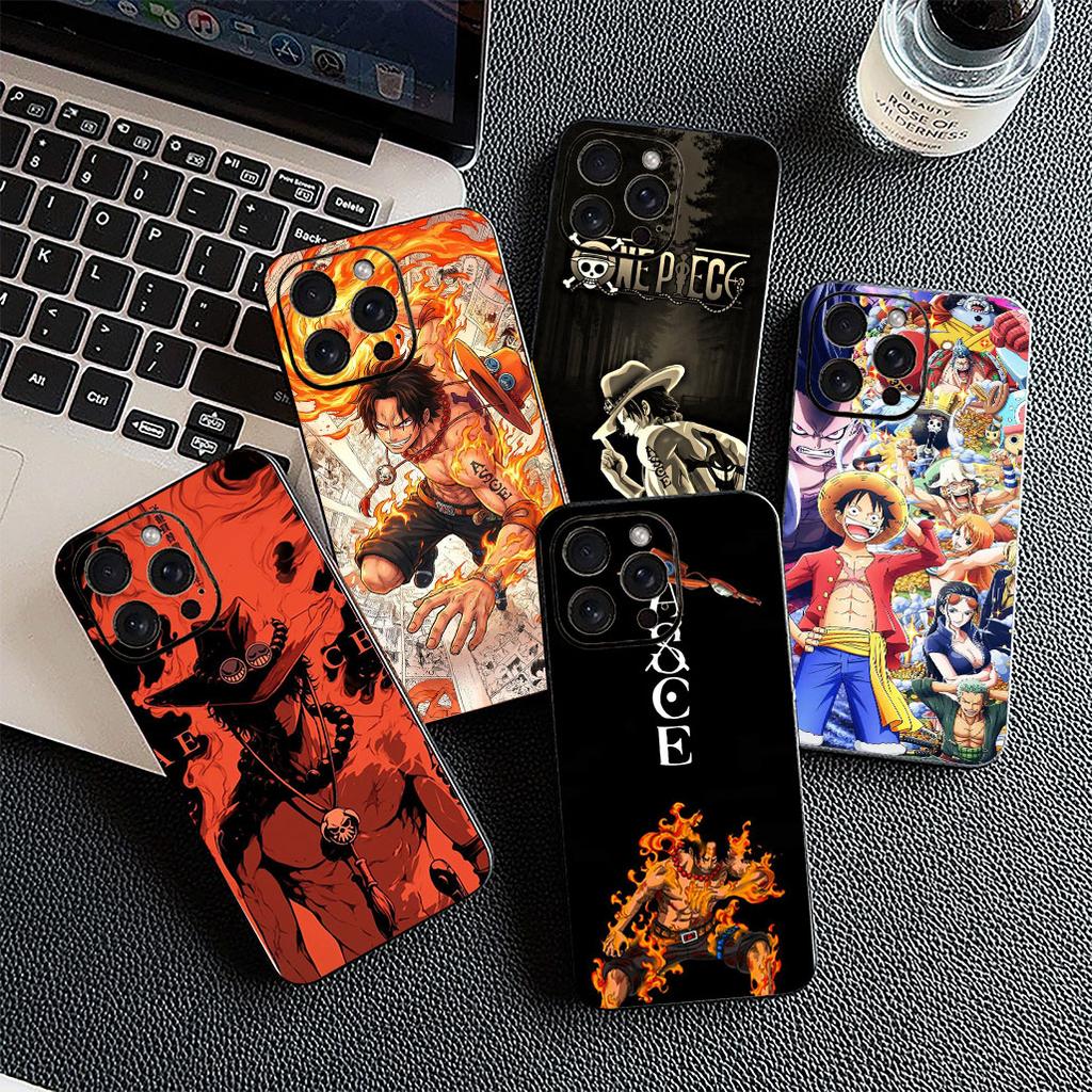 Protective Cover for Apple iPhone 12 13 Pro XS Max Mini ProMax X XR Air 13Pro Casing Phone Case Portgas D Ace One Luffy Pieces