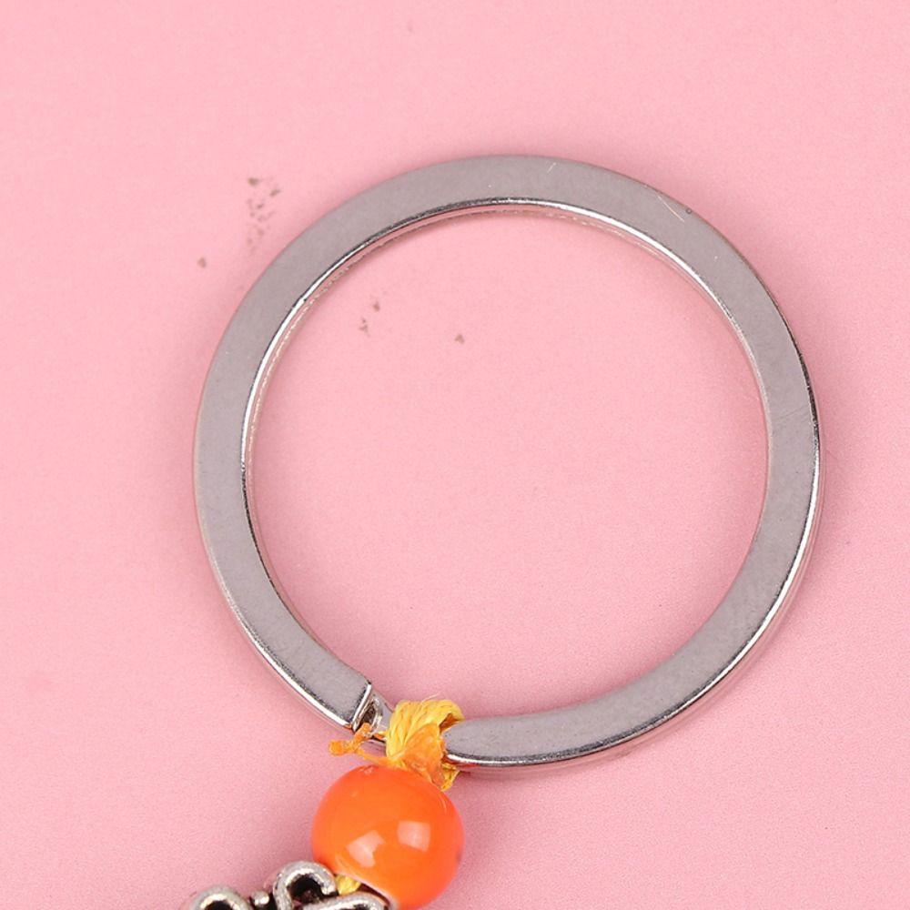 Cat Kids Toy Random Tassel Key Holder Lucky Cat Keyring Weaving Key Chains Lucky Cat Keychain