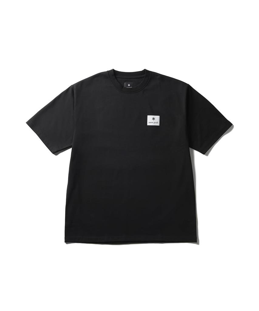 New Standard Square Logo Short Size L [Snow Peak] T-Shirt NSD-TS-25AU002 T-shirt, Sleeve, Men's/Women's, BLACK,