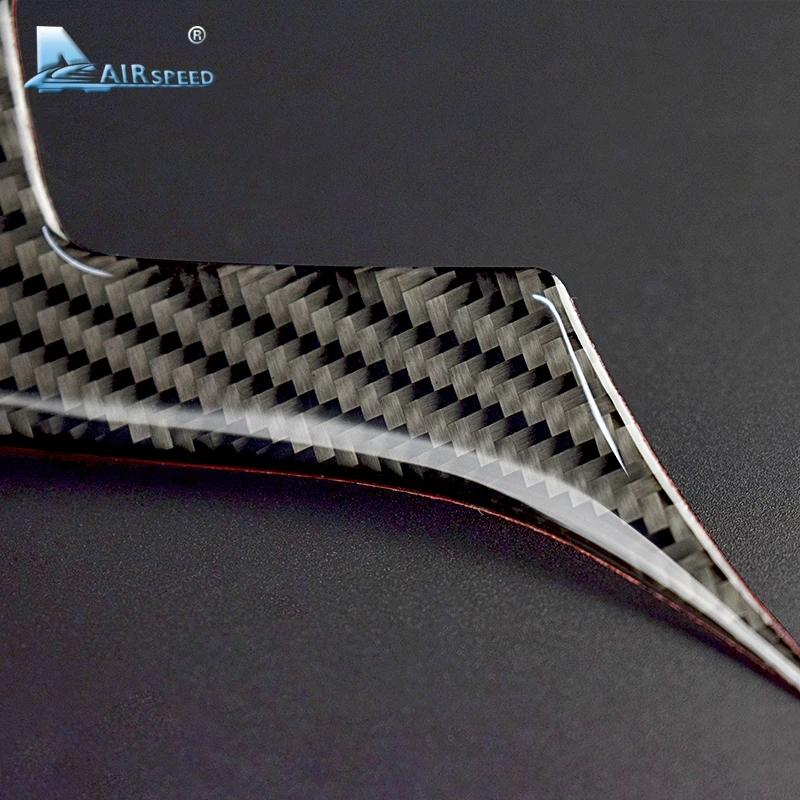 AIRSPEED for Mercedes Benz W204 W205 W211 W203 GLA GLC Sticker Accessories Carbon Fiber Interior Trim Car Steering Wheel