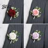 Durable Rose Wristlet Suit Corsage Wedding Band with Faux Pearl