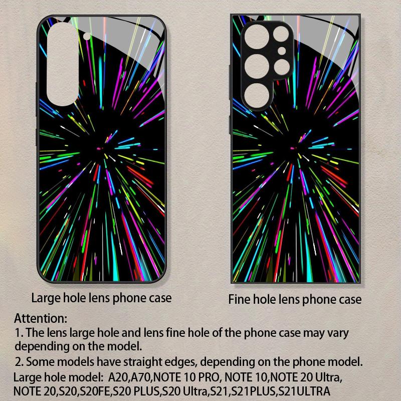 2D Mobile Phone Case with Flowing Transition Pattern for Samsung S26 S25 S24 S23 S22 S21 S20 A56 A36 A16 Glass Protective Cover
