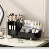 Support de Rangement Cosmétique avec Base Rotative et Compartiments Divisés pour Boîte de Rangement Cosmétique, pour Rouge à Lèvres, Boîte de Rangement pour Soins de la Peau