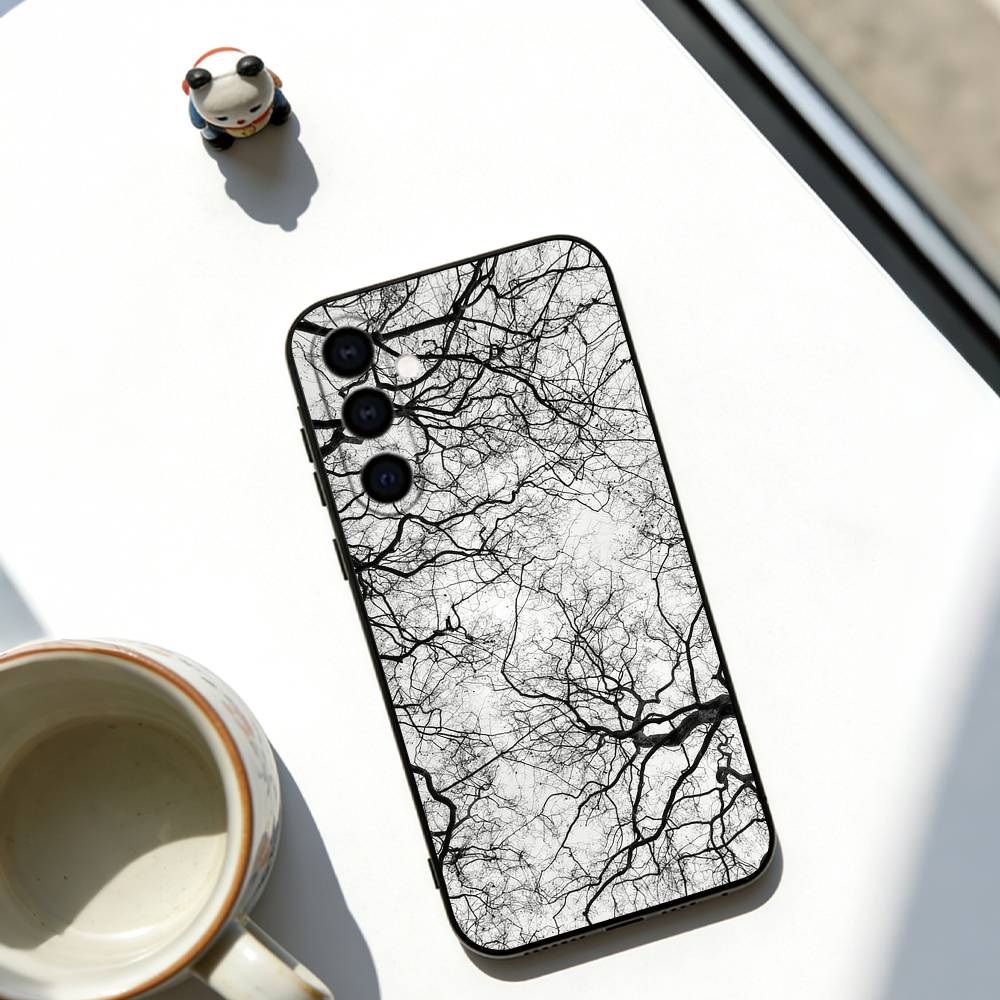 

Barren tree Phone Case For Samsung Galaxy A73,A72,A71,A70,A53,A52,A51,Soft Silicone Black Cover Samsung a71 4g