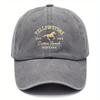 Vintage Yellowstone Cap pc YELLOWSTONE Vintage Baseball Cap Unisex Soft Top Hat with Distressed Washed Look Black with Gol