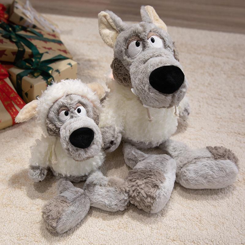 Soft Wolf In Sheep's Clothing Plush Toy Creative Stuffed Fairy Tale Animal Doll Cute Home Decor Gift For Children Haloween Gifts