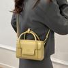 Stylish Square Bag French Minimalist Vintage Solid Color Niche Shoulder Bag Casual High-End Commuter Crossbody Bag