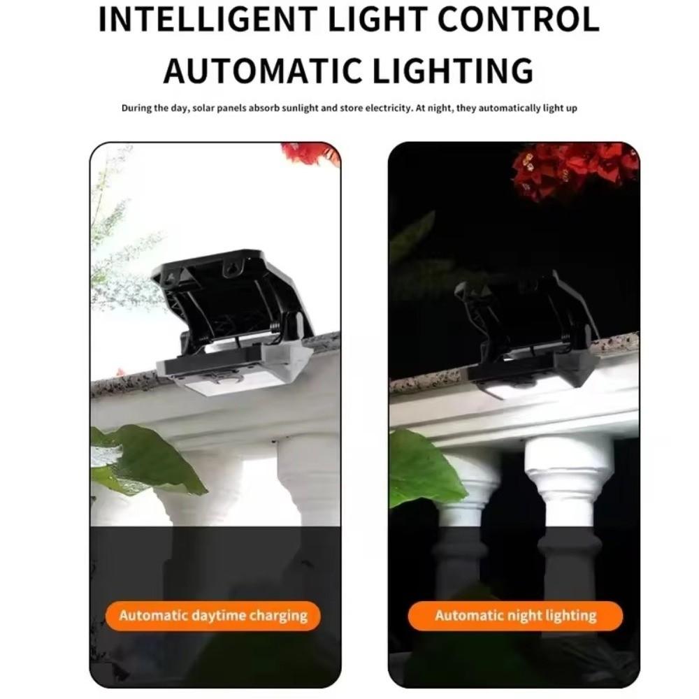 Motion Sensor Solar Security Light Super Bright IP65 Waterproof Motion Sensor Light Solar Powered Clip Mount Garden Light