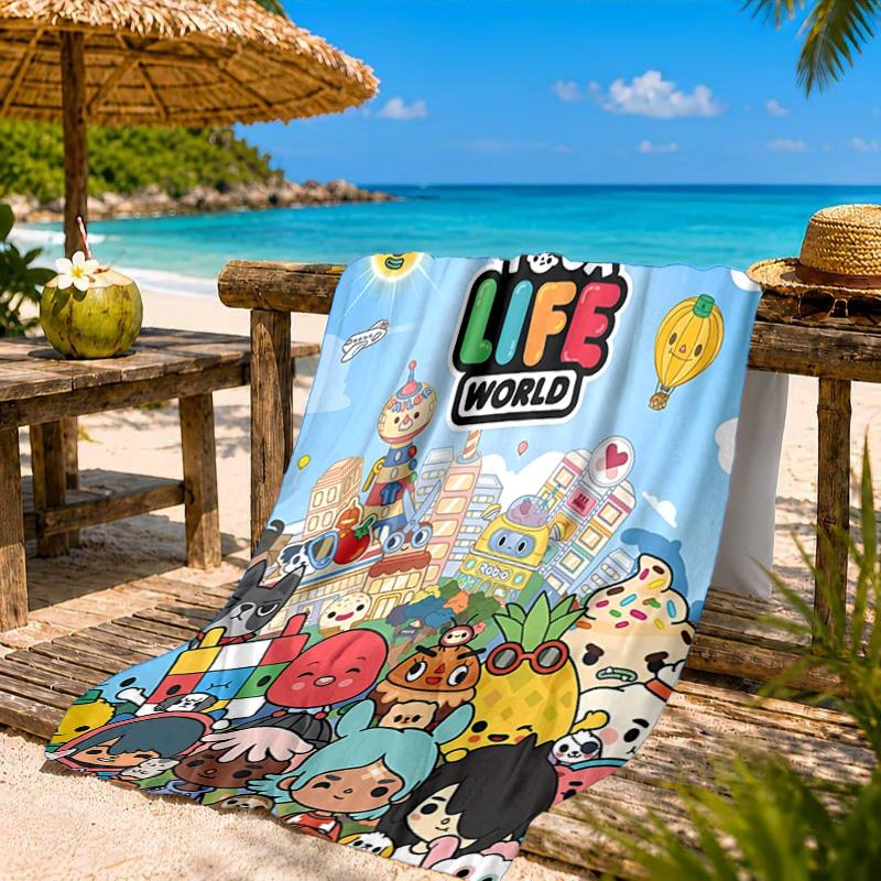 Lebendiges Toca Life Strandtuch, Schnelltrocknend, Pflegeleicht, Geeignet für Fitness und Strandurlaub, Sport-Essential