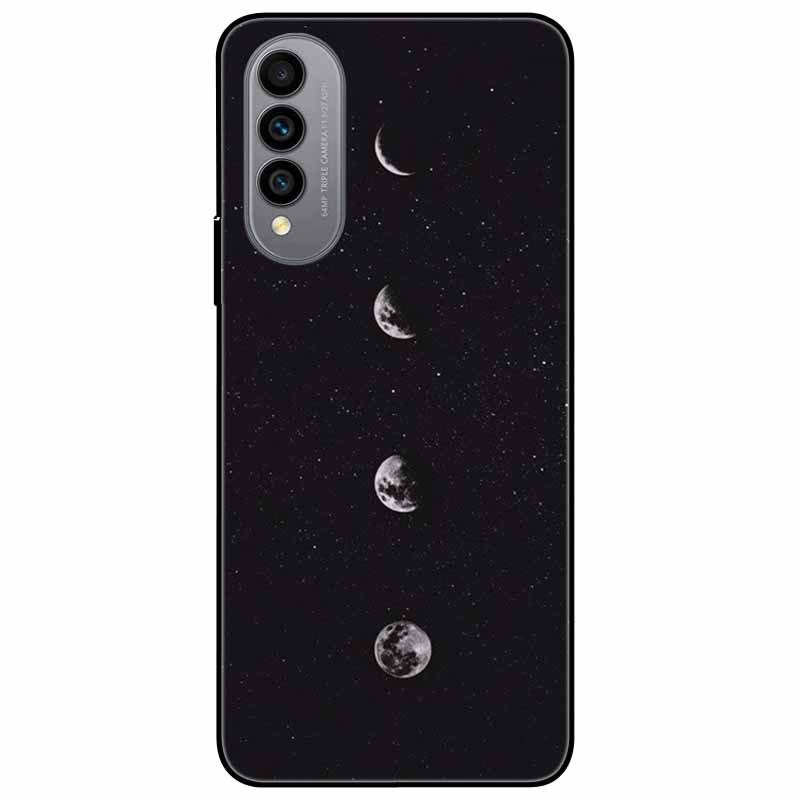 Pentru Wiko T50 Carcasă T 50 4G Huse TPU Silicon Negru Carcasă Lună Înstelată pentru Wiko T50 Carcasă WikoT50 Rezistentă la Șocuri Moale Desene Animate 6.6''
