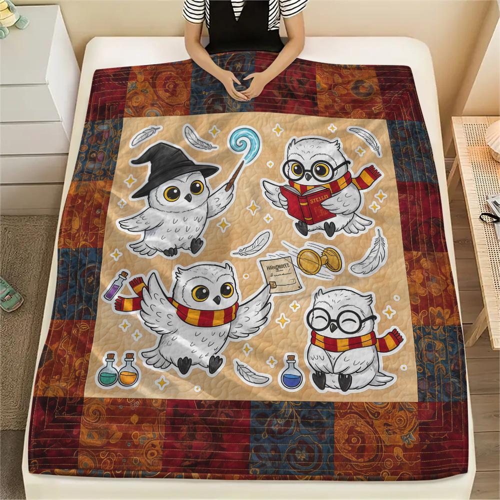 1Pc Cartoon Print Flannel Blanket, High Quality Comfortable for All Seasons, Home Decor, Warmth and Comfort, Perfect for Christmas Birthday Gift