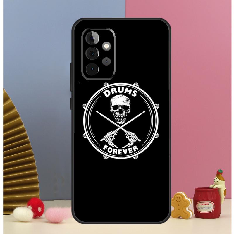 Musical Instrument Drum Case For Samsung Galaxy A54 A34 A24 A14 A51 A71 A12 A32 A52 A72 A13 A33 A53 A25 A15 Cover