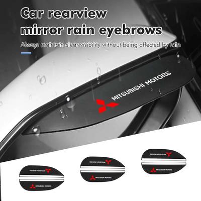 2PCS Car Rearview Mirror Rain Shield Guard Visor for Outlander Lancer ASX L200 Pajero Exterior Accessories