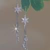Exquisite Zircon Flower Long Tassel Earrings - Elegant and Versatile Accessories for Women
