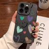 Colorful Heart Smile Shockroof Phone Case For iPhone 17 Air 16 15 13 12 11 Pro Max Pro Plus Lightweight Slim Fit Coque Cover