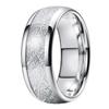Classic Stainless Steel Ring for Men  Inlay Anti-grain Stone Hot Carbon Fiber Ring  Accessories