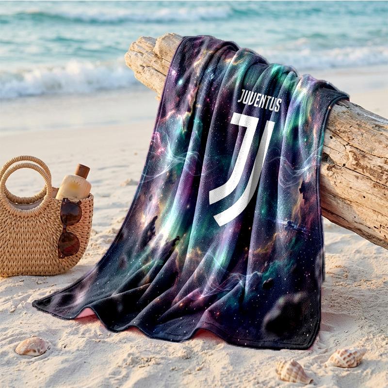 Asciugamano da Spiaggia in Microfibra con Stampa Juventus FC Asciugatura Rapida Assorbente Grande Asciugamano per Spiaggia Nuoto Viaggio