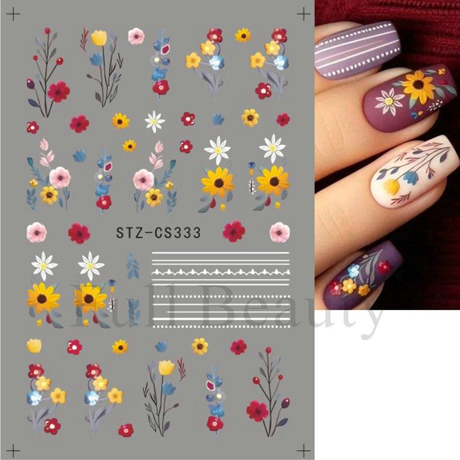 

Французькі наклейки для нігтів Лайнер Nail Art Наклейки Барвисті слайдери Манікюр Декор Зима
