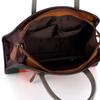 Leather Women'S Bag, Colored Stripes Contrasting Color Shoulder Messenger Bag, Cowhide Handbag.