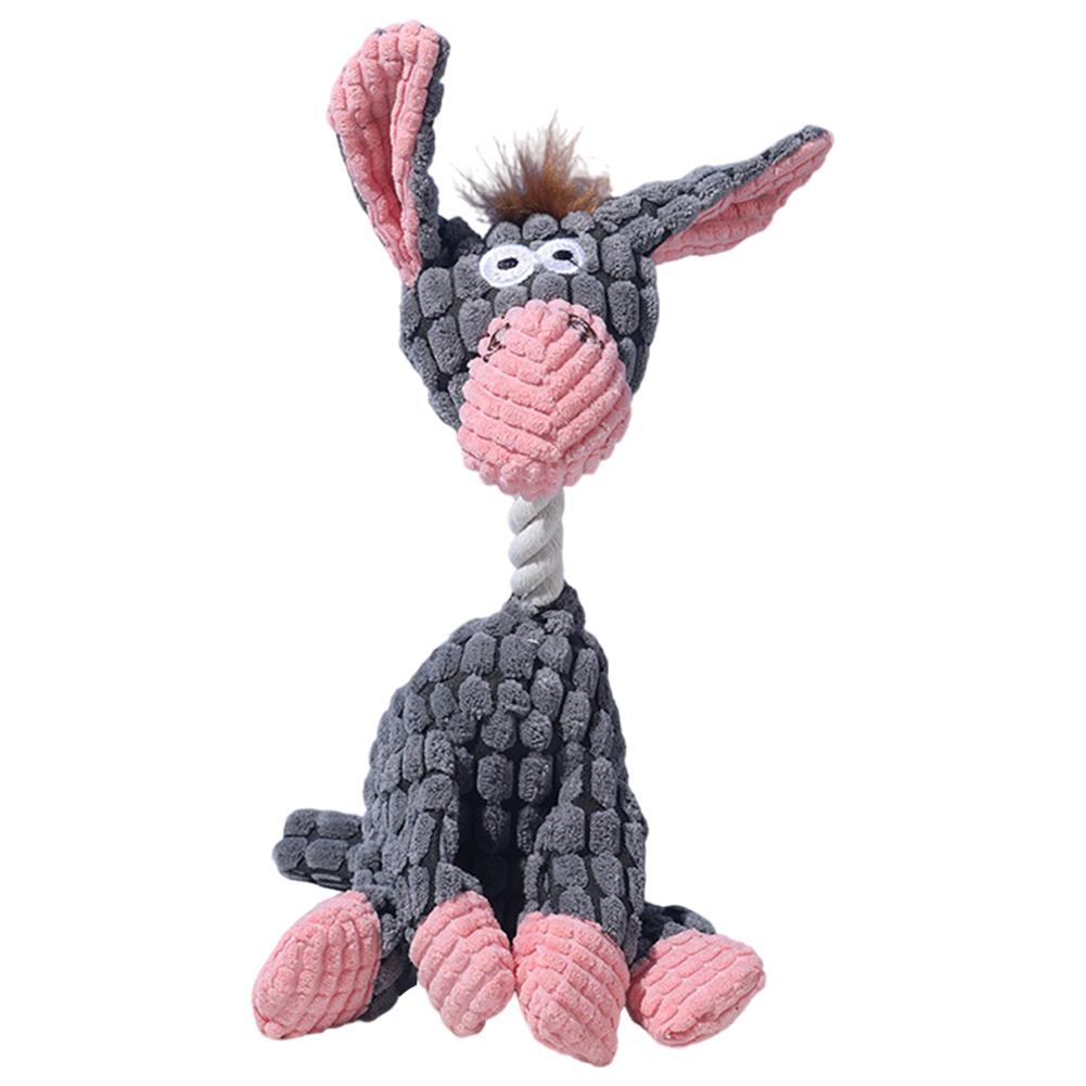 Pet Dog Toy Cute Plush Squeak Stuffed Toys Cartoon Puppy Dog Toy Puppy Teething Chewing Pet Dog Chew Squeak Toy Dog Accessories