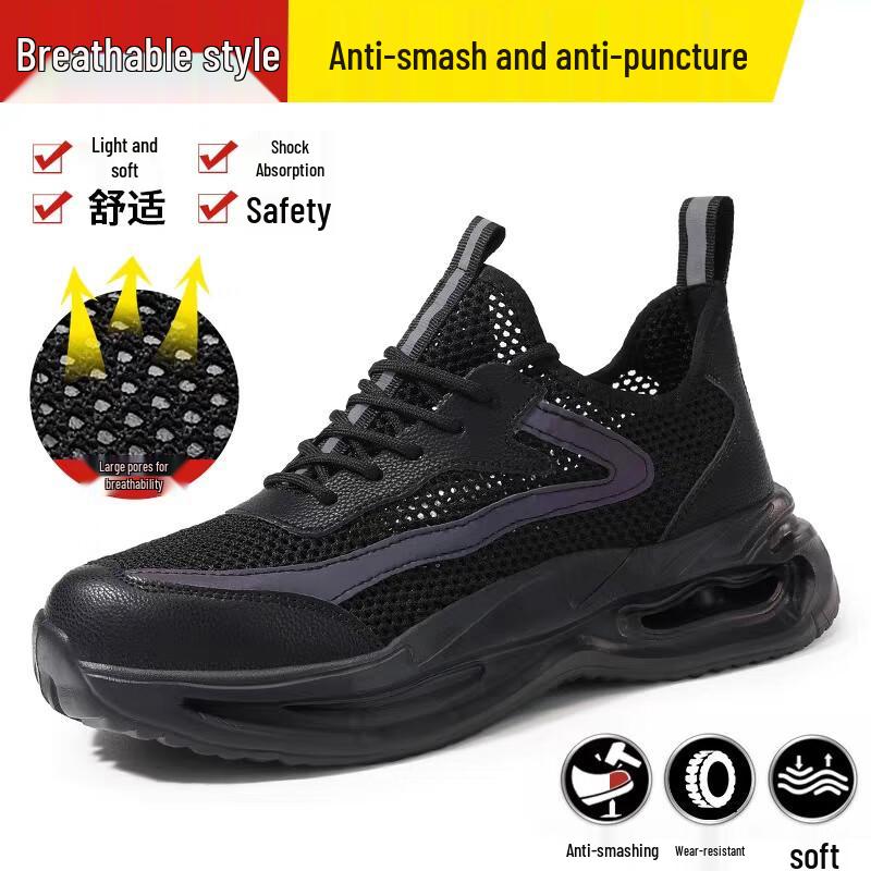 Langtan Men s Ultralight Steel Toe Safety Shoes