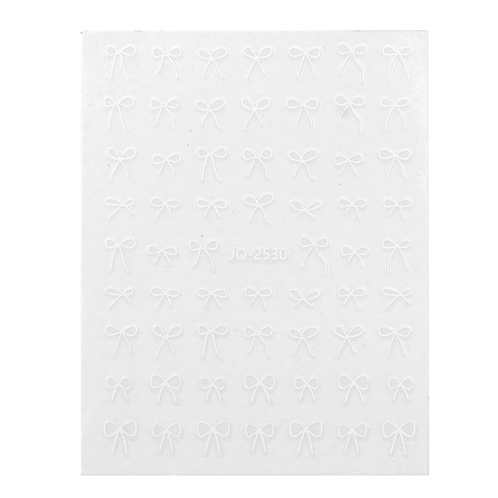 Schleifen-Nagelsticker für Nagelkunst 3D Schleifen-Nagelkunststicker für Nageldesigns Nagelaufkleber Nagelkunst-Dekorationszubehör