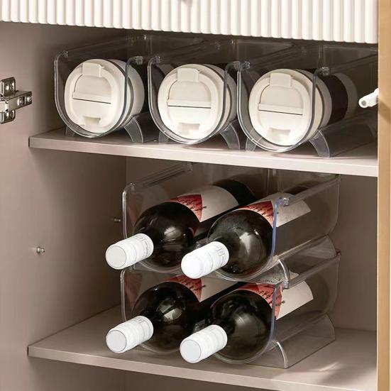 Stackable Cup Rack Multi-Tier Display Stand for Mugs Glasses Thermal Cups Sports Bottles Space-Saving Kitchen Counter Organizer