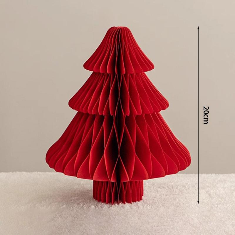 2026 Christmas Tree Honeycomb Ball 3D Folding Christmas Tree Ornament Desktop Decoration  for Xmas Navidad Happy New Year Decor