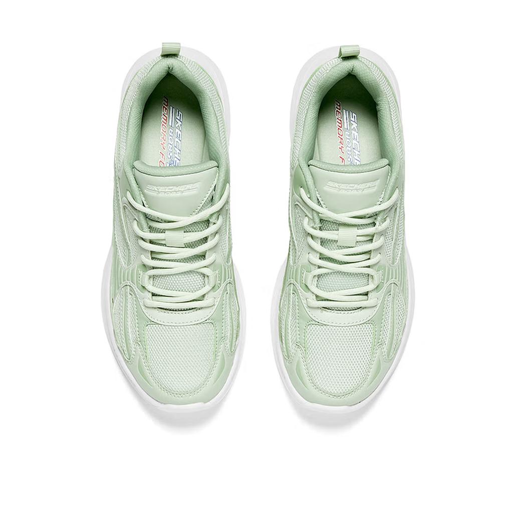 Skechers Casual Comfortable Fashion Breathable Height Increasing Lifestyle Shoes Women Sneakers Green 117523-SAGE
