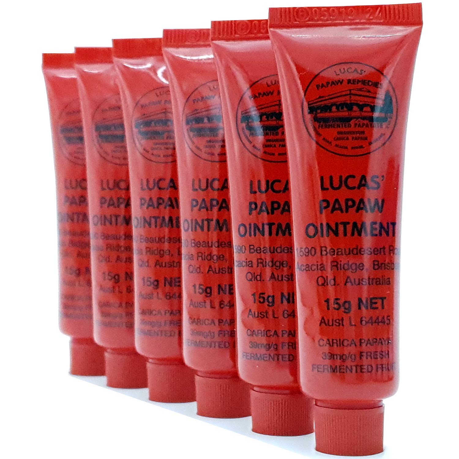

PAPAW Lip 15g x Original Authentic Product LUCAS Applicator, 6-Pack, [Used]