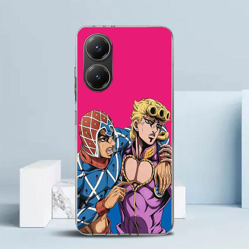 JoJo Adventure Giorno Giovanna Soft Cover for Xiaomi Poco F7 Ultra X7 X6 X5 Pro M7 Phone Case Redmi 15 15C 13 13C 12 12C 10 10C