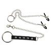 textureMetal Chain Nipple Clamps for Couples Adjustable Breast Clip Bondage Accessories for Sensual Bedroom Foreplay