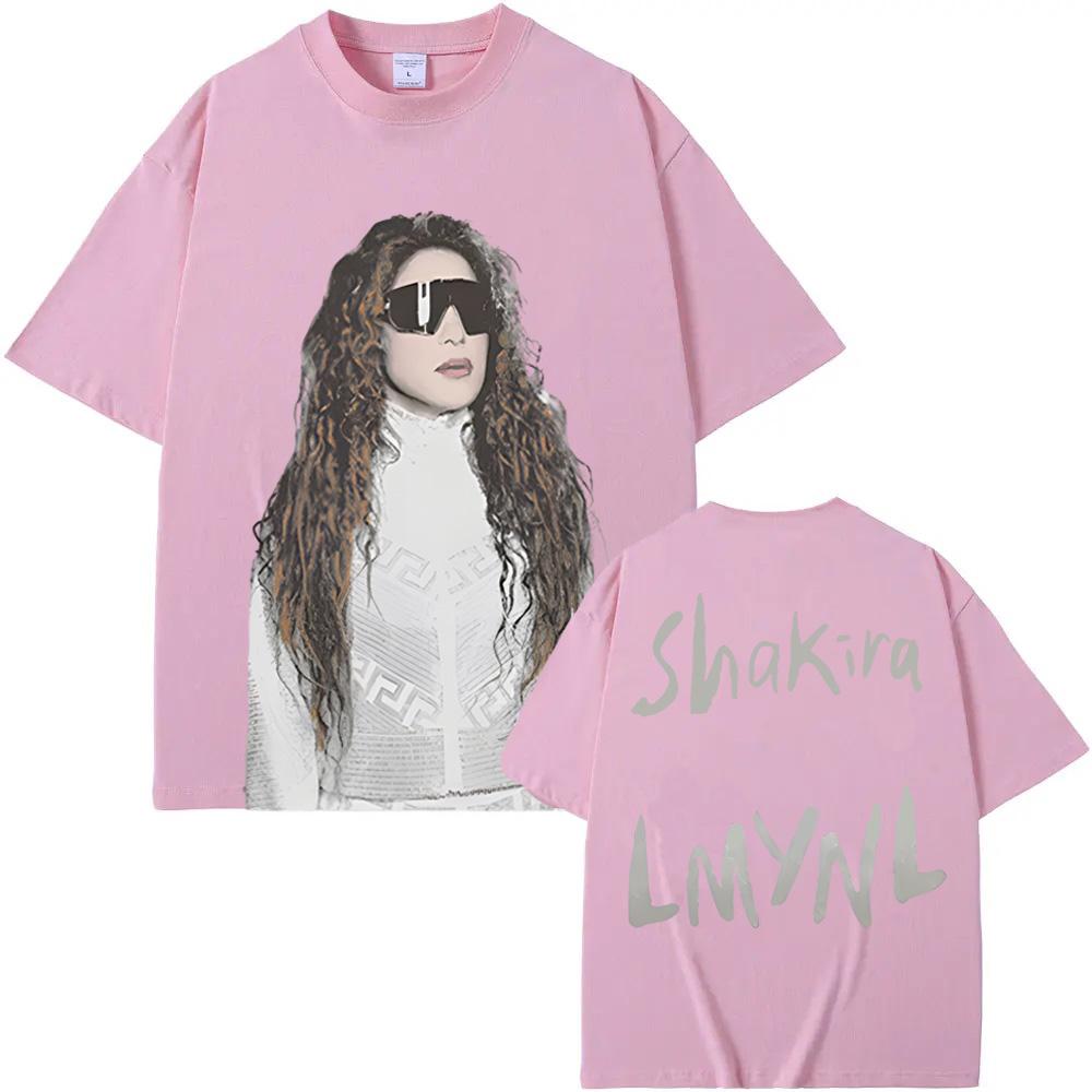LMYNL Welttournee Sonnenbrillen T-Shirt Shakira 100% Baumwolle Hochwertiges T-Shirt Harajuku Bequemes T-Shirt