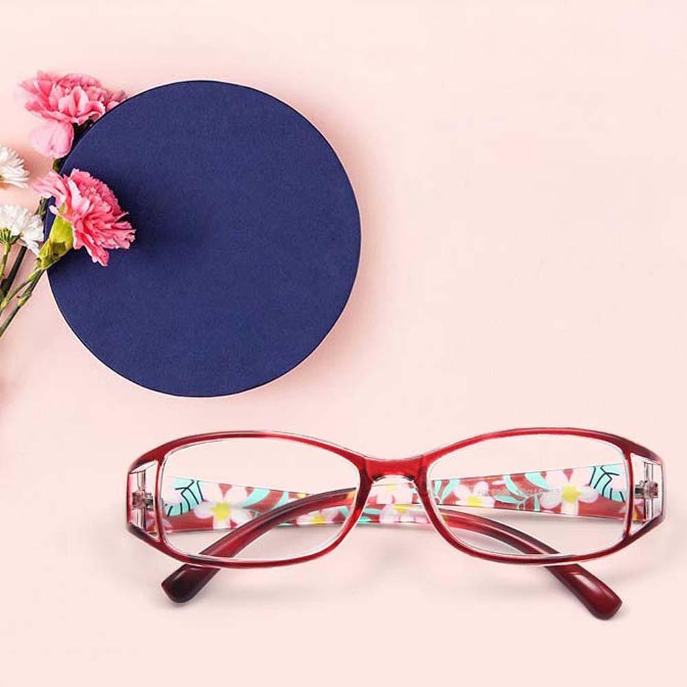 Flower Printed Elderly Reading Eyewear PC Anti Blu-ray Eyewear Folding Presbyopic Glasses  Men