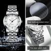 OPK 6019 Classic Simple Business Man Watch Stainless Steel Waterproof Quartz Men's Dress Wristwatch High Quality