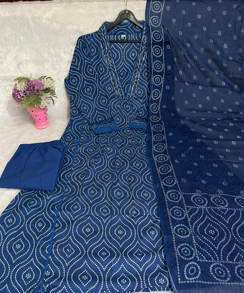 Women Indian Designer Kurta Pant Dupatta Set Bollywood Top Tunic Salwar Suit Kurti Dress