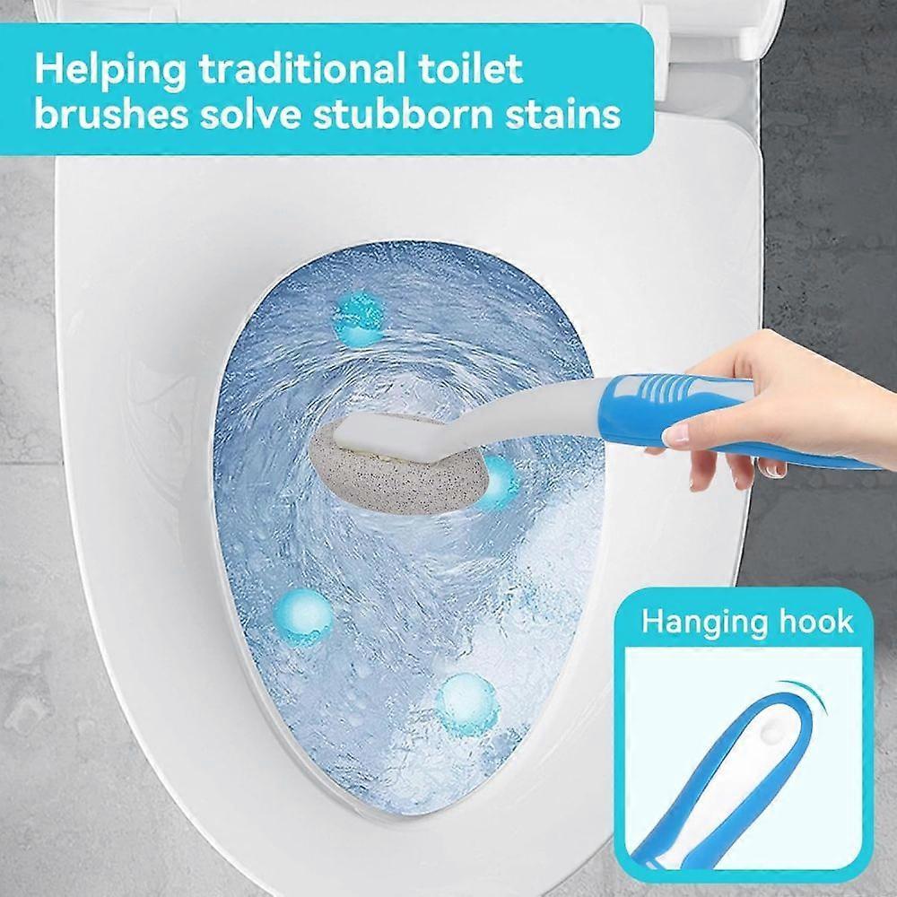Toilet Cleaning Pumice Stone, Stains Hard Water Ring Remover Bathroom Cleaning Brushes Toilet Pumice Stone with Handle for Toilets, Bathtubs, Pool